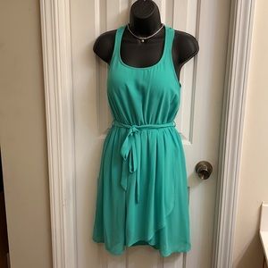 Ya Los Angeles teal sleeveless dress